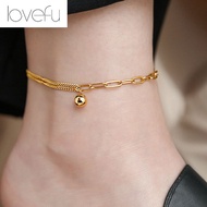 Original 916 Gold Splice Chain Gold Ball Foot Chain Female