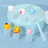 [LI] 6Pcs Portable Mini Ketchup Sauce Bottle Seasoning Sauce Bottle Tomato Salad Dressing Container 