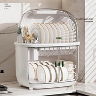 Dish Drying Rack Doublelayer Drainer Rack Cupboard Tableware Bowl Organizer Kitchen Utensils Dish Cu