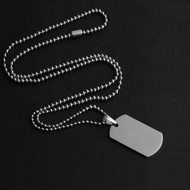Necklace  Military Army Style Tags Chain Pendant Necklace Jewelry Accessories Males Gifts