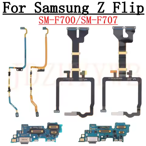 Charging Port Board For Samsung Z Flip 5G F707B F707N F707U F700F F700U Spin Axis LCD Signal Motherb