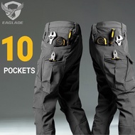Eaglade Men's Gray IX7 Black Tactical Overalls