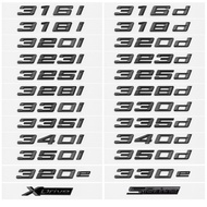 Rear Trunk Letter Emblem Sticker Number Words Logo Decal For 320i 325i 328i 330i 335i 316d 318d 320d