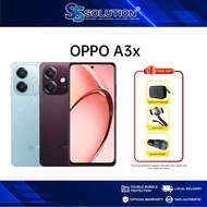 OPPO A3x (4/6GB + 64GB/128GB) 6.67inch 90Hz Refresh Rate I Snapdragon 6s 4G Gen 1 I Battery 5100mAh 
