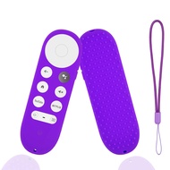 Remote Cover Replacement for Chromecast with Google TV 2020 Control, Silicone Case Purple