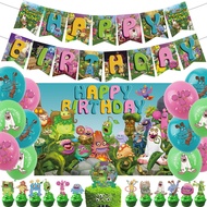 My Singing Monsters Birthday Party Decoration Singing Monsters Balloon Banner Cake Topper Party Supp