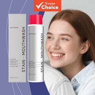 Professional Alcohol-Free Mouthwash with Menthol & Hydrogen Peroxide - Whitens Teeth, Removes Plaque