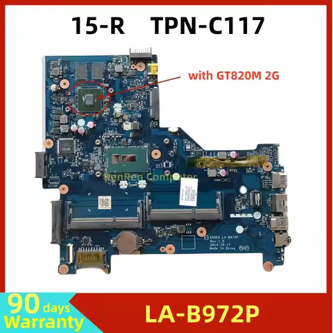 AS056 LA-B972P For HP Pavilion 15-R TPN-C117 250 G3 Laptop Motherboard DDR3 WITH I5-5200U I7-5500U C