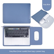 LG Gram Compatible 16/17-Inch Leather Laptop Bag with Anti-Splash Protection