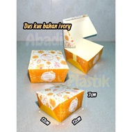 IVORY CAKE BOX WITH ORANGE MOTIF/ 12x12 CAKE BOX MOTIF BOX 12x12 CAKE BOX -100pcs