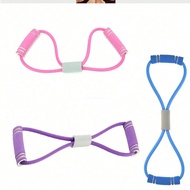 2pcs Purple & Blue Set, 1pc Upgraded TPE Material/Foam Handle Sports Resistance Bands, 38cm/14.96in 