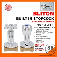 BLITON FULL BRASS stopcock stopcock shower stopcock valve stop valve shower valve doe stopcock stop 
