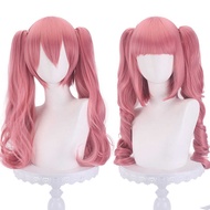 One Piece Ghost Princess Perona cos Wig Hatsune Rouge Pink Double Curly Ponytail cosplay Wig