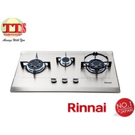 TTS-Gas Stove Rinnai RB-713N-S 3-Burner Stainless Steel Gas Built-In Hob