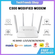 C300 MODEM Modified Unlocked🔥3G 4G LTE WiFi Modem CPE Router Home Unllimited Hotspot &amp;Sim Card Slot ALL Telco