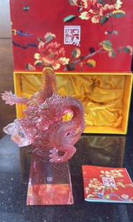 全新琉璃工房龍形擺件連原裝盒