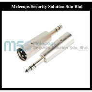 3 Pin XLR Plug To 6.3mm Stereo Plug (1pc)