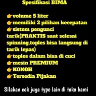 "Bima" Spinner Mesin Peniris Minyak Makanan Gorengan Keripik Krispi Bawang(Alat Saringan Minyak)