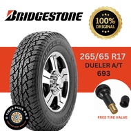 BRIDGESTONE TIRE 265/65 R17 DUELER 693 A/T (ALL TERRAIN) WITH FREE TIRE VALVE