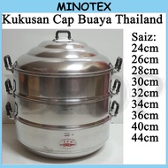 32cm Kukusan Cap Buaya Thailand / Crocodile Steamer / Periuk Kukus / Pengukus / Food Steamer / 蒸锅
