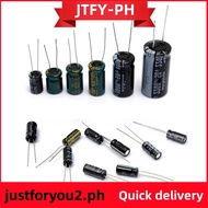 【JTFY】120Pcs 15 value 50V 1uF-2200uF Electrolytic Capacitor Assortment Kit Set