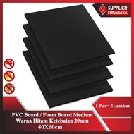 PVC Board 20mm Medium Black Foam Board 40x60cm, 60X60cm, 60x120cm
