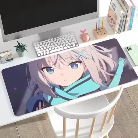 Blue Archive Sunaookami Shiroko Mouse Pad Large Mouse Pad & Computer Game Mouse Mat (35.4x15.7IN/31.