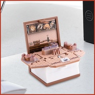 3D Book Key Chain 3D Coffee Book Design Folding Keychains Stereo Stress Relief Sensory Toy 3D shopeb