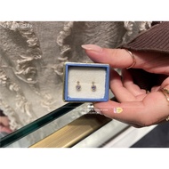 ✻۞☍Japan Online Shopping Nojess 10k Tanzanite Diamond Exquisite Stud Earrings