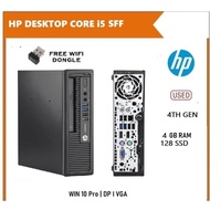 HP PC CPU Only  800G1 Ci5 4th Gen 16GB RAM 240SSD / Micro Desktop PC /  Mini Desktop Computer / DESKTOP PC / Computer PC