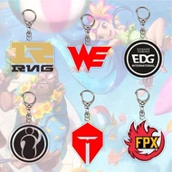 LPL League of Legends Team Keychain Acrylic Double-Sided Interlayer RNG BLG IG T1 FPX Bag Pendant