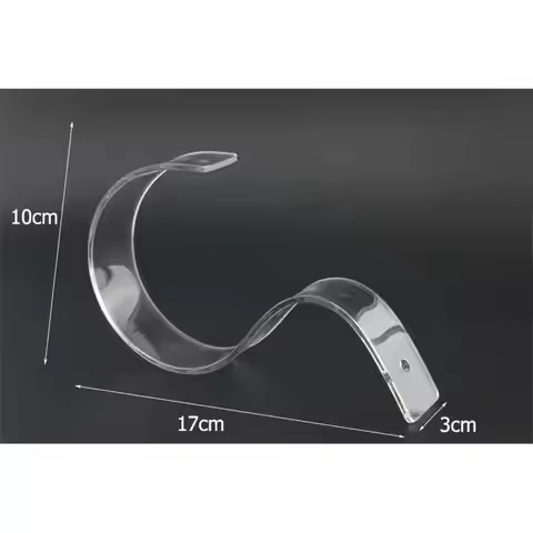 10pcs Black Acrylic Belt Display Stand Waistband Stand Belt Display Rack Belt Holder Bracket Rack Le