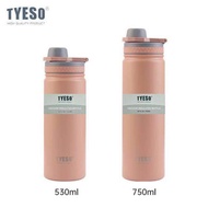 ขวดน้ำ กระบอกน้ำสแตนเลสเก็บความเย็น ขนาด 750ml และ 530ml Tyeso tank Stainless steel