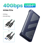 UGREEN 40Gbps M.2 NVMe PCIe SSD Case USB 4.0 3.2 Gen2 Compatible with M and B&M Keys Model: 45368