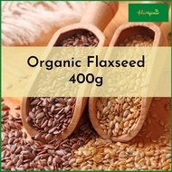 Organic Flax seeds/Organic Brown Flaxseed/有机亚麻籽 400G /Organic Golden Flaxseed