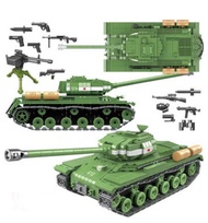 Military Themed WW2 Building Blocks Tank Sets for World War 2 Brick Building Enthusiats (Soviet IS-2