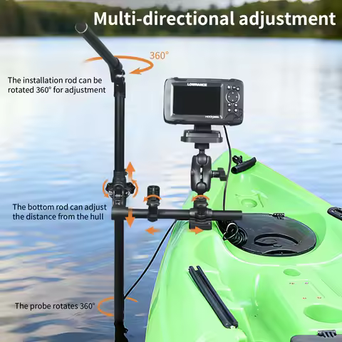 VIN Mounts Livescope Pole Mount for Kayak/Boat,Universal 360° Adjustable Rotating,VIN-TYQ-003-ZJ-600