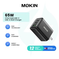 MOKiN 65W 3Port GaN USB C Wall Charger - PH Gan Charger