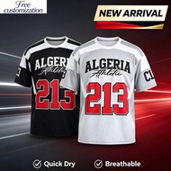 2026 New Algerian American Football Jersey for Casual Sports Training Fans, Quick Drying Jersey for 