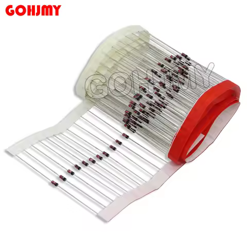 100pcs 1W Zener diode DO-41 24V 27V 30V 33V 36V 39V 43V 47V 51V 75V 1N4749 1N4753 1N4755 1N4756 1N47