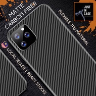 Samsung Galaxy S20 5G/S20 FE 2022 4G 5G/S20 Plus + Ultra 5G Matte Carbon Fiber Flexible Soft Slim TPU Phone Cover Case