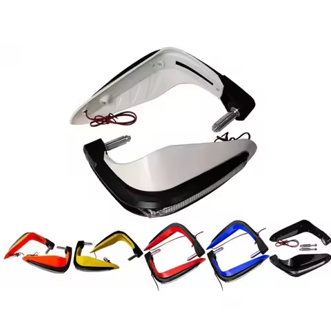CNC ABS Motorcycle Handguards LED Light Universal 17‑22 mm Handlebar Guard for VOGE 525/900 DSX Duca