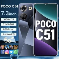 【繁體中文 支持LINE】POCO C51 2024現貨~最強效能7.3吋智能手機16+1024G全網通5G雙卡雙待