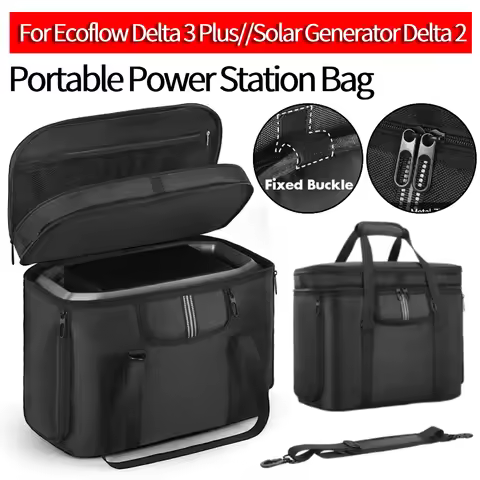 Protective Case with Shoulder Strap for Solar Generator Delta 2 Waterproof Power Station Bag Pounch 