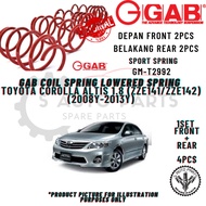 TOYOTA ALTIS 1.8 (ZZE141/ZZE142) (2008Y-2013Y) (SET-PCS4 )GAB SUPER SPORT PREMIUM HIGH PERFORMANCE L