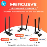 Mercusys MA30E AC1200 / MA70XE AX1800 / MA80XE AX3000 Dual Band Wi-Fi Bluetooth PCIe Adapter (Powere