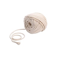 Cotton Rope Handicraft String 5mm*100m Handmade Cotton Rope Macrame Rope White Kraft Knitting Cord DIY Handmade Flowerpot Decoration Wall Hanging Knitting Dream Catcher