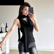 MXFashionE Halter Camisole & V-neck Tank Tops - Slim Fit Y2K Style Summer Tops
