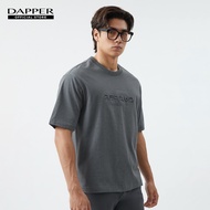 DAPPER เสื้อยืด Contrast Logo T-Shirt สีเทาเข้ม
