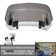 Motorcycle Windshield Extension Adjustable Spoiler Deflector For HONDA GoldWing 1800 GL1800 F6C Gold